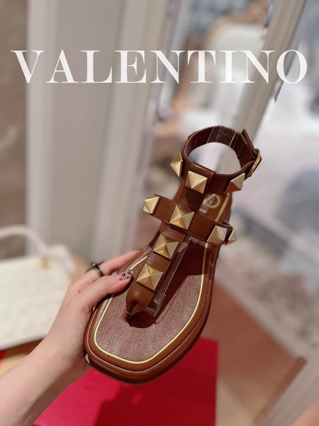 Valentino metallic platform sandals