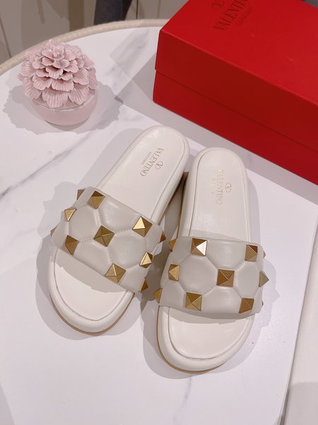 Valentino Buttoned beach sandals and slides