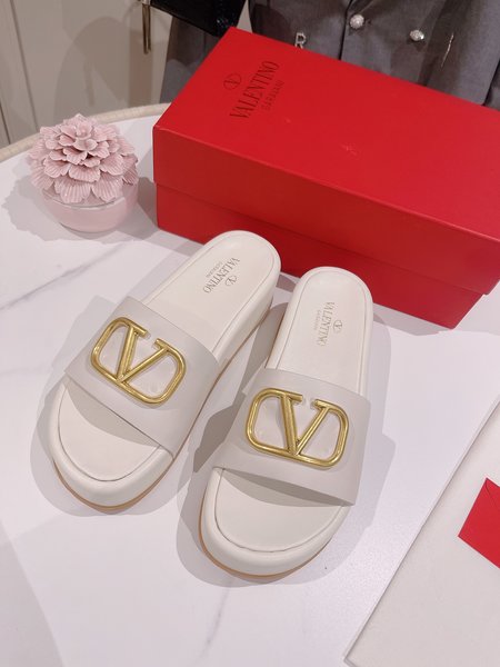 Valentino Buttoned beach sandals and slides