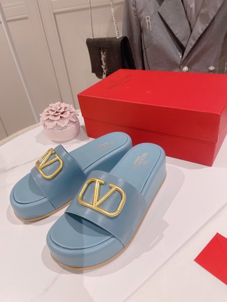 Valentino Buttoned beach sandals and slides