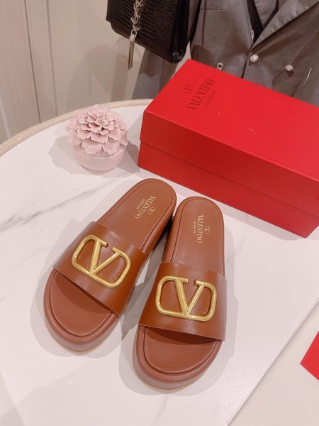 Valentino Buttoned beach sandals and slides