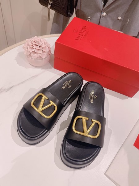 Valentino Buttoned beach sandals and slides