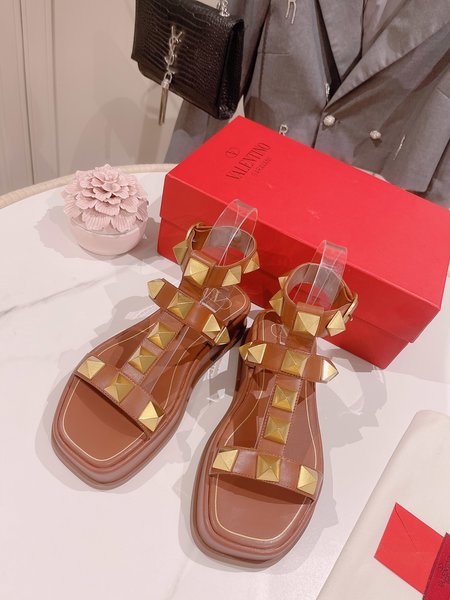 Valentino Buttoned beach sandals and slides