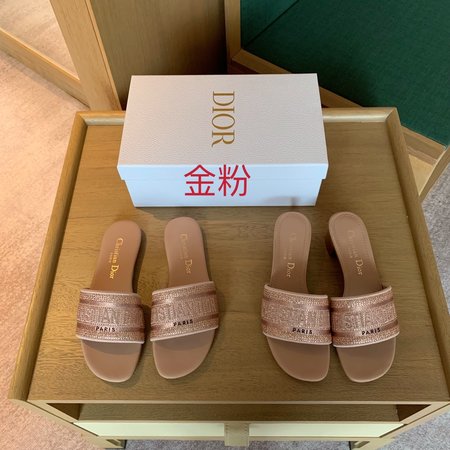 Dior Rhinestone Series Slippers