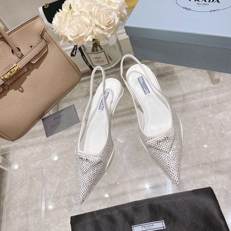 Prada Diamond Kitten Heels