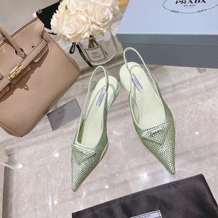 Prada Diamond Kitten Heels