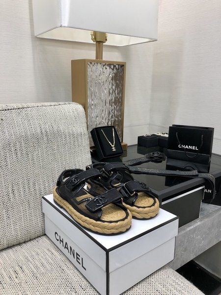 Chanel Velcro sandals