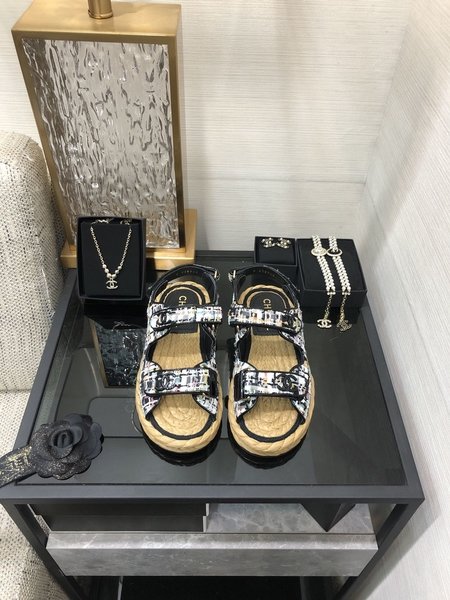 Chanel Velcro sandals