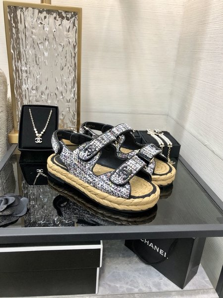 Chanel Velcro sandals