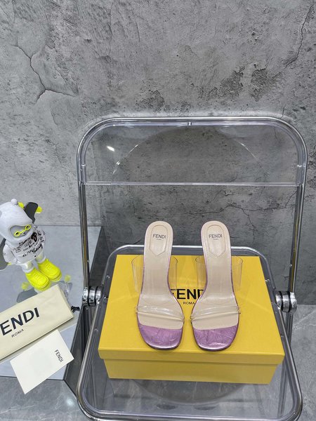 Fendi FF film slippers 9cm