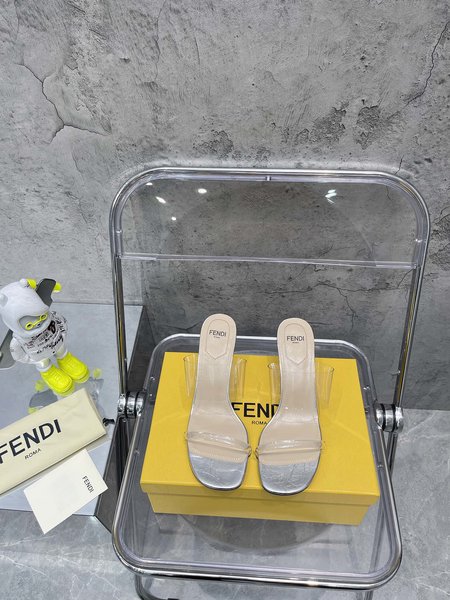 Fendi FF film slippers 9cm