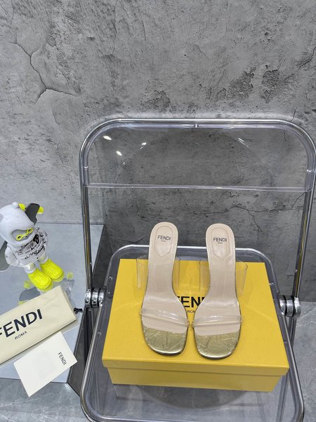 Fendi FF film slippers 9cm