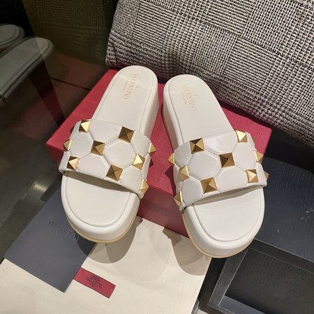 Valentino studded platform slippers