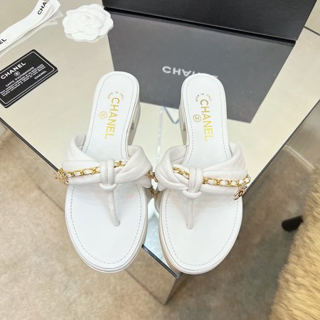 Chanel Classic Flip Flops Italian Leather Sole