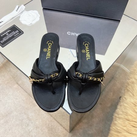 Chanel Classic Flip Flops Italian Leather Sole