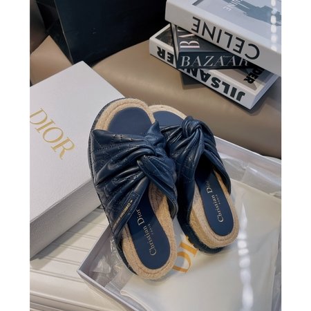 Dior woven slippers