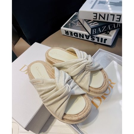 Dior woven slippers