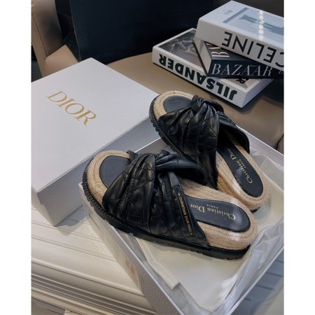 Dior woven slippers