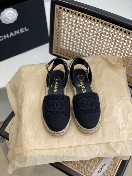 Chanel Woven Espadrilles Sandals