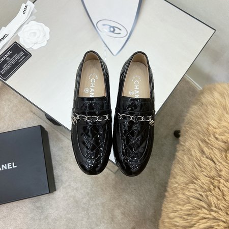 Chanel Rhombus Chain Single Half Slippers