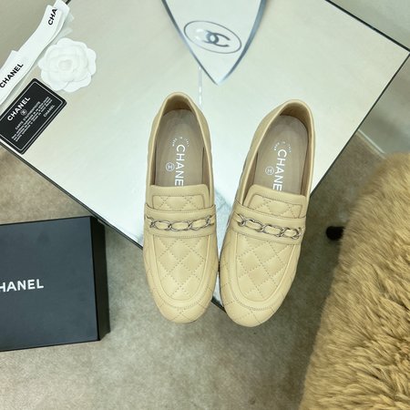 Chanel Rhombus Chain Single Half Slippers