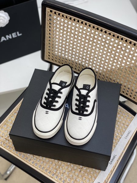 Chanel classic white shoes