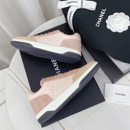 Chanel panda patchwork skate sneakers