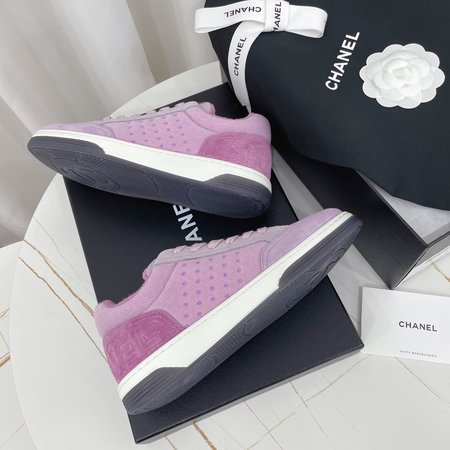 Chanel panda patchwork skate sneakers