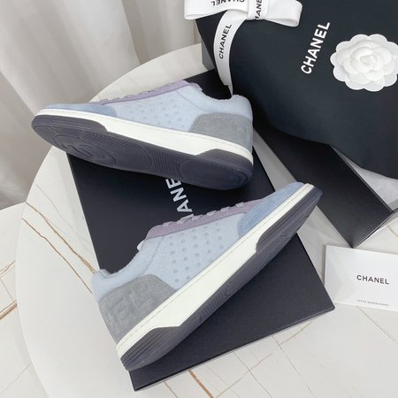 Chanel panda patchwork skate sneakers