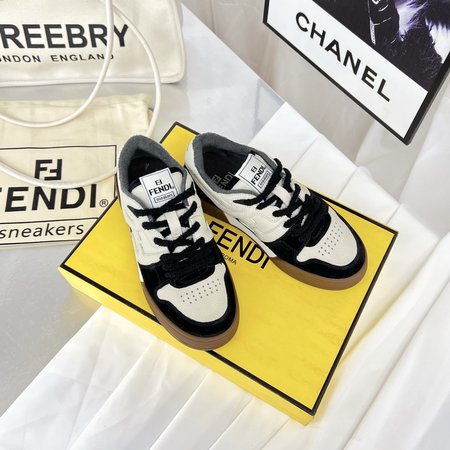 Fendi Match Basketball Sneakers FF Logo