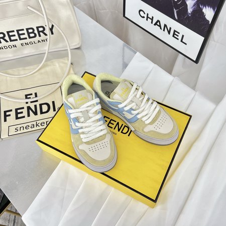 Fendi Match Basketball Sneakers FF Logo