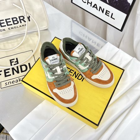 Fendi Match Basketball Sneakers FF Logo