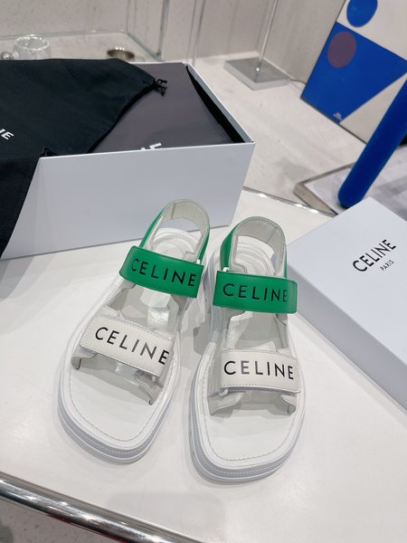 Celine LEO SCRATCH velcro sandals