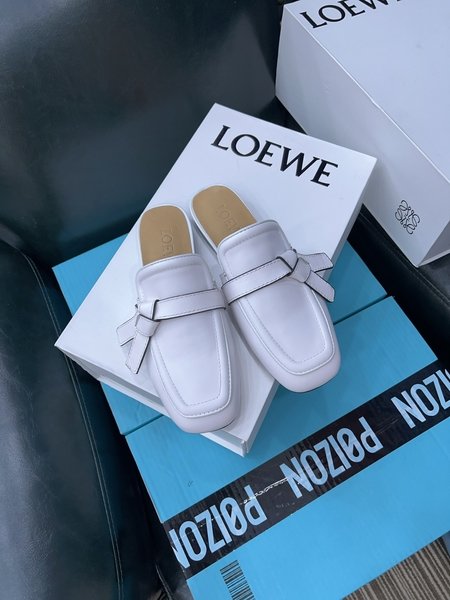 Loewe bow mules slippers
