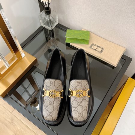 Gucci GG patchwork loafers
