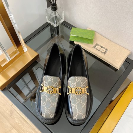 Gucci GG patchwork loafers