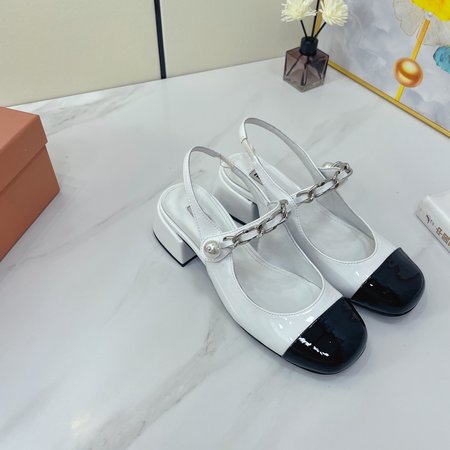 Miu Miu Two-Tone Panel Stretch Elephant Shoes