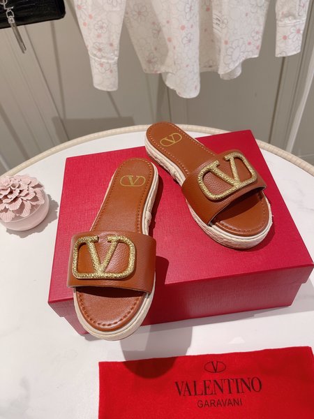 Valentino Women s Gold Buckle Platform Sandals