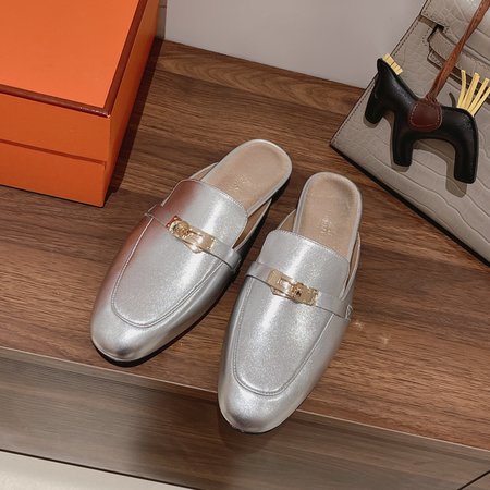 Hermes Kelly mini buckle half slippers limited color