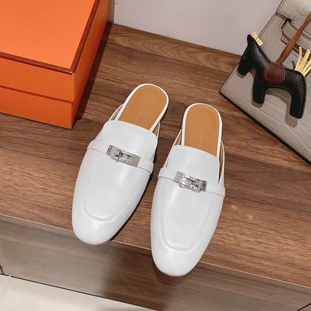 Hermes Kelly mini buckle half slippers limited color