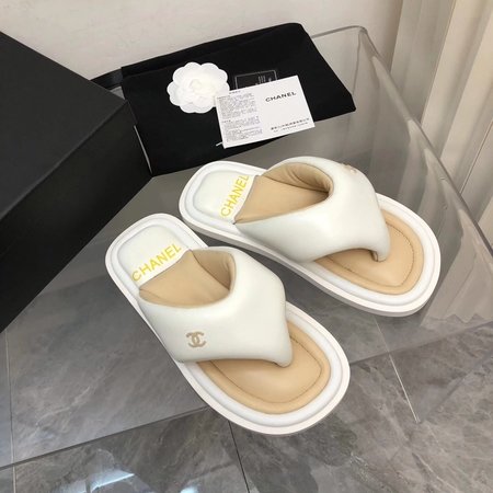 Chanel flip-up beach sandals