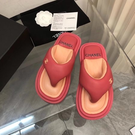 Chanel flip-up beach sandals