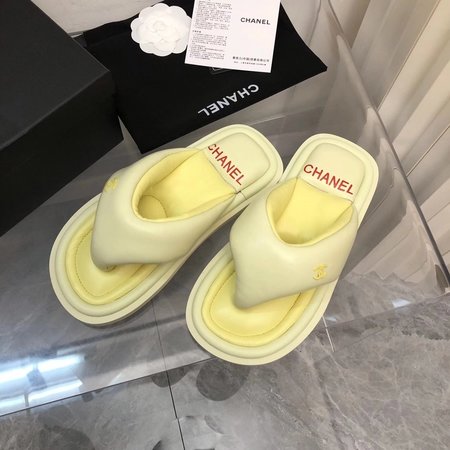 Chanel flip-up beach sandals