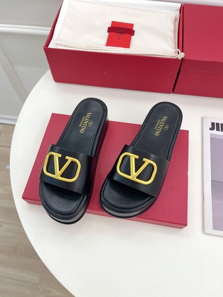 Valentino buckle slippers