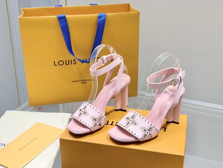 Louis Vuitton laser engraved leather pumps