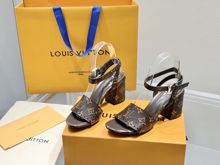 Louis Vuitton laser engraved leather pumps