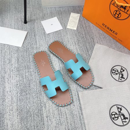 Hermes H slippers classic