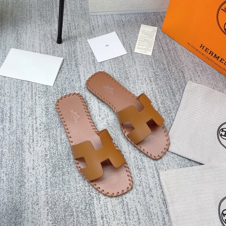 Hermes H slippers classic