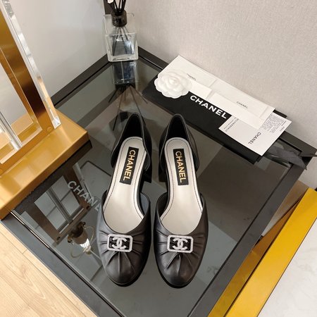 Chanel hollow flat shoes