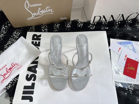 Christian Louboutine CL JUST QUEEN crystal heeled sandals